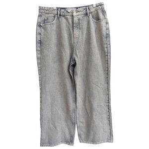 Afends Kendall Hemp Denim Low Rise Relaxed Fit Washed Jean Vintage Blue sz32 NWT